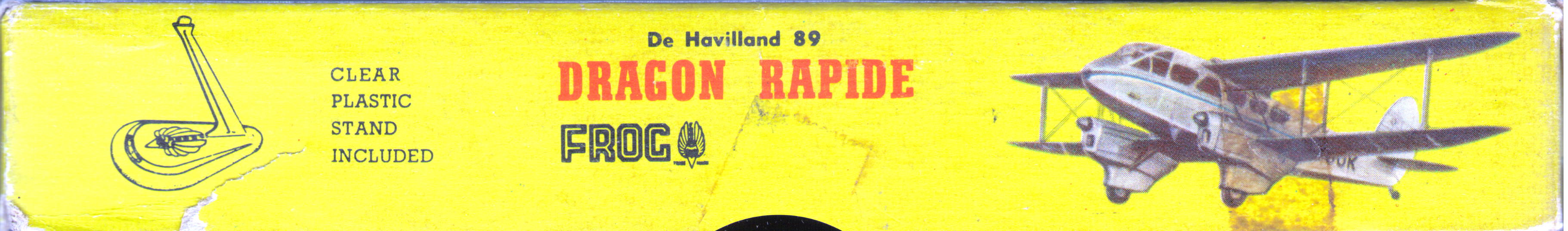 Коробка FROG 399P de Havilland Dragon Rapide, IMA, 1959